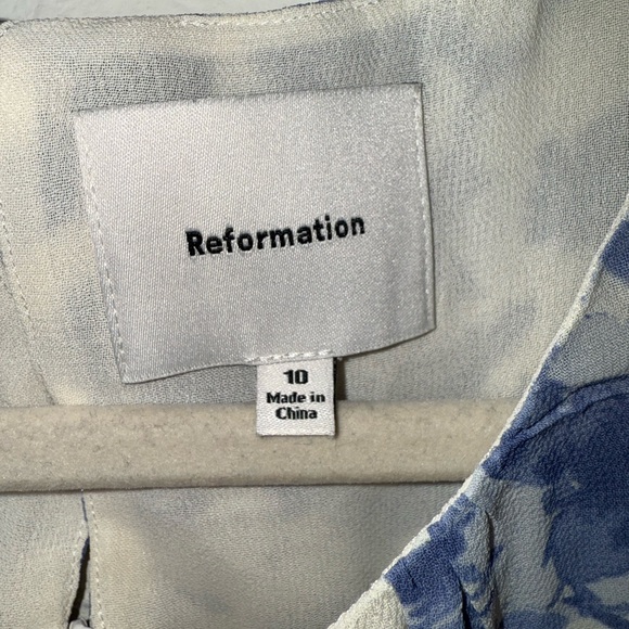 Reformation Blue and White “Lula” Dress - Picture 7 of 7